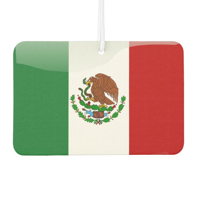 Mexican flag car air freshener (Front)