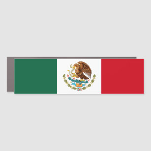 Mexican Flag Car Magnet