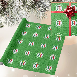 Mexican Flag Christmas Angel Personalised Wrapping Paper