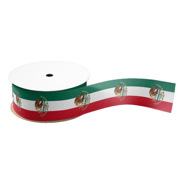 Mexican flag colours ribbon, Mexico patriot /sport Grosgrain Ribbon (Spool)