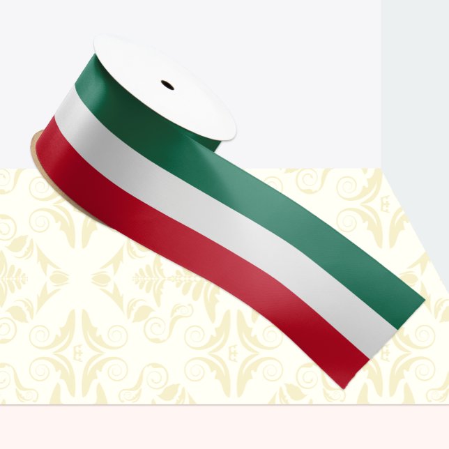 Mexican flag colours ribbon, Tricolor, Mexico Satin Ribbon (Creator Uploaded)