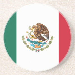 Mexican Flag - Flag of Mexico Coaster