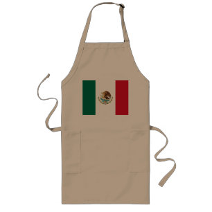 Mexican Flag - Flag of Mexico Long Apron