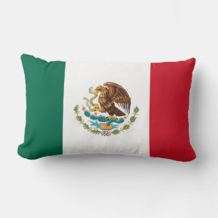 Mexican Flag - Flag of Mexico Lumbar Cushion