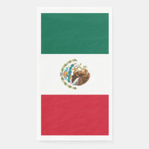 Mexican Flag - Flag of Mexico Napkin