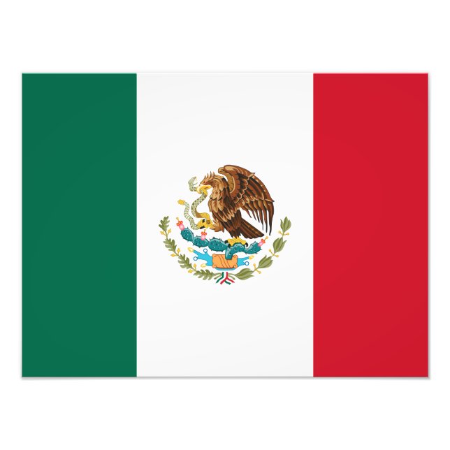 Mexican Flag - Flag of Mexico Photo Print (Front)