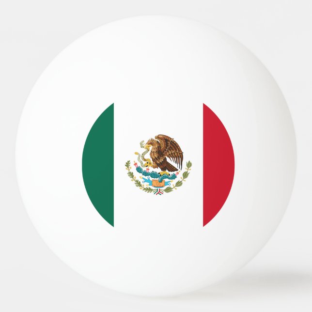 Mexican Flag - Flag of Mexico Ping Pong Ball (Front)