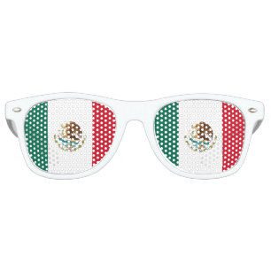 Mexican Flag - Flag of Mexico Retro Sunglasses