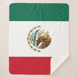 Mexican Flag - Flag of Mexico Sherpa Blanket