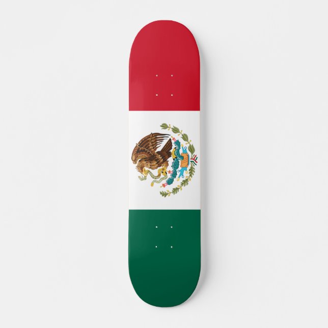 Mexican Flag - Flag of Mexico Skateboard (Front)