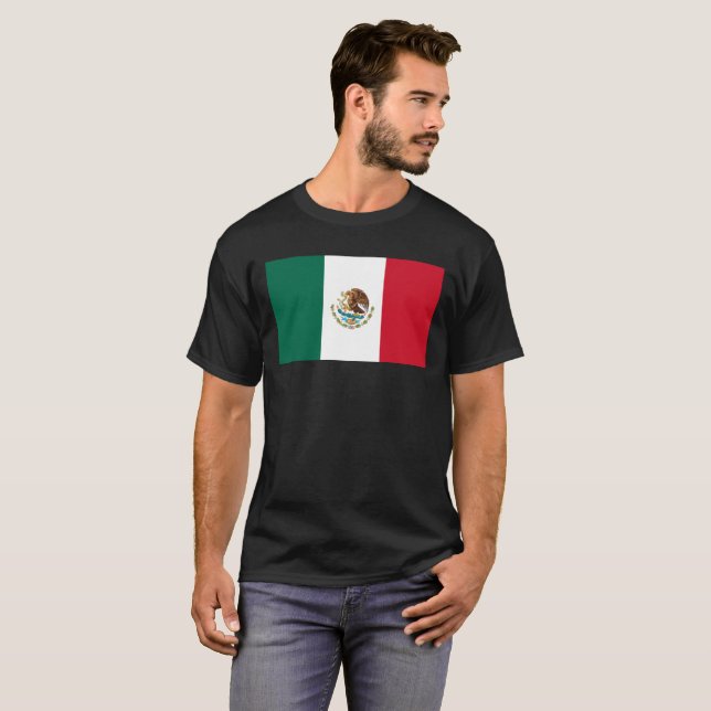 Mexican Flag - Flag of Mexico T-Shirt (Front Full)
