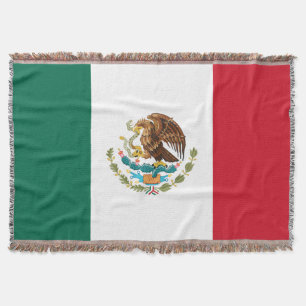 Mexican Flag - Flag of Mexico Throw Blanket