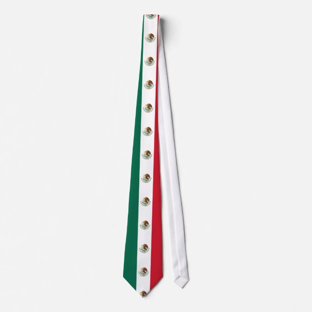 Mexican Flag - Flag of Mexico Tie (Front)
