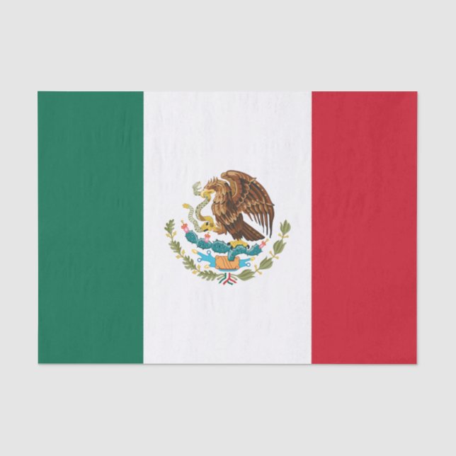 Mexican Flag - Flag of Mexico Tissue Paper (Front)