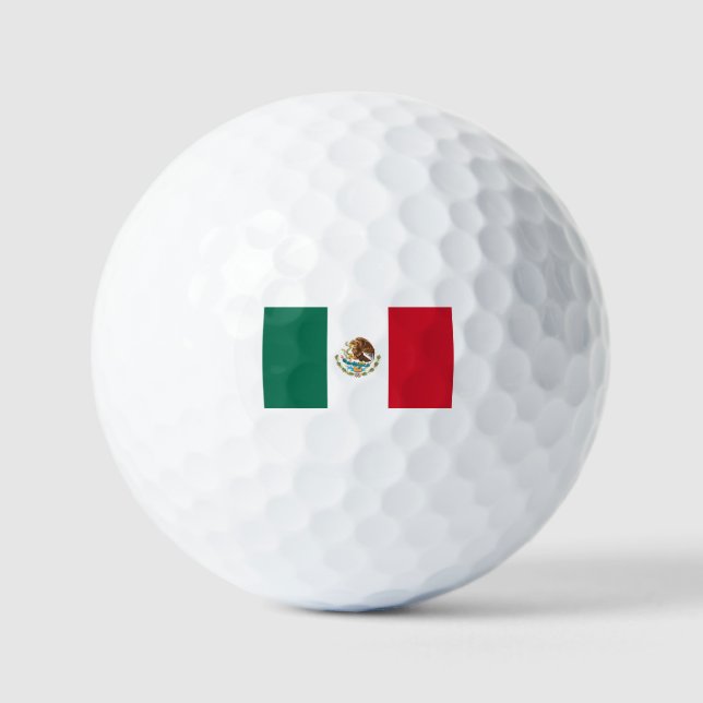 Mexican flag golf balls (Front)