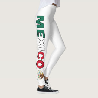 Mexican Flag Independence Day Mexico Leggings