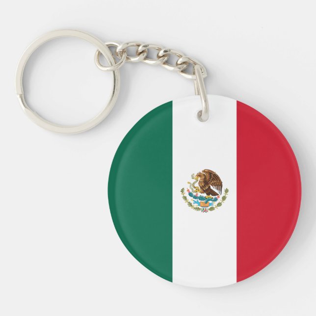 Mexican Flag Key Ring (Front)