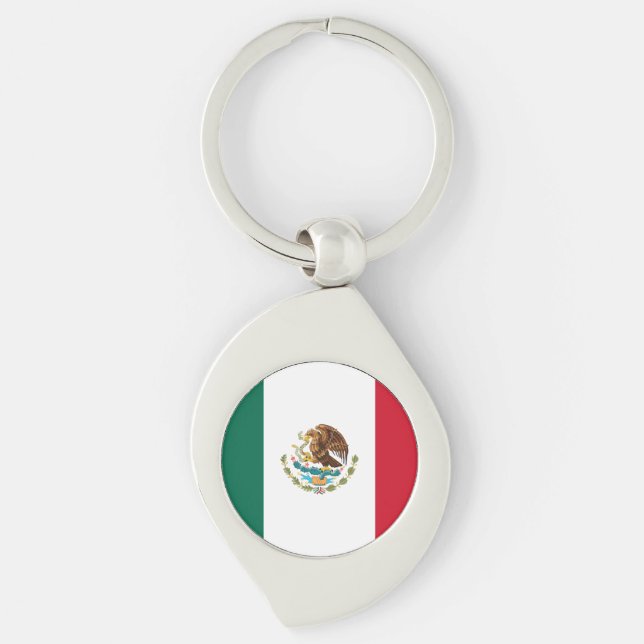 Mexican Flag Key Ring (Front)