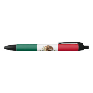 Mexican Flag (Mexico) Black Ink Pen