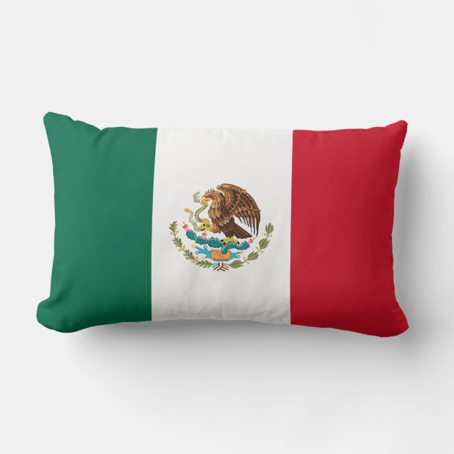 Mexican Flag (Mexico) Lumbar Cushion (Front)