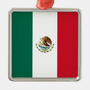 Mexican Flag (Mexico) Metal Ornament