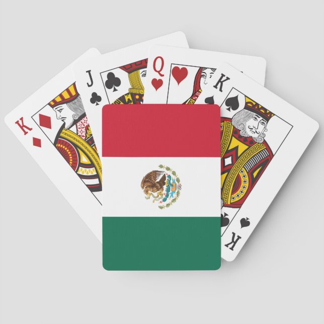 Mexican Flag (Mexico) Playing Cards (Back)