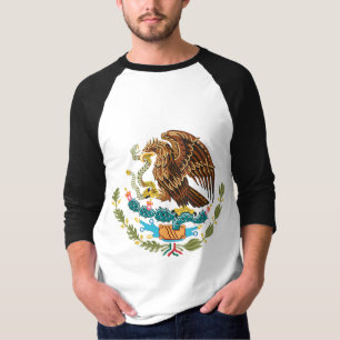 MEXICAN FLAG - MEXICO STYLE - COAT OF ARMS T-Shirt