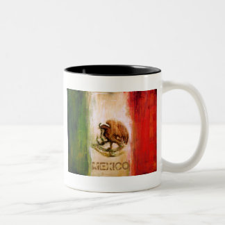 MEXICAN FLAG - MEXICO STYLE Two-Tone COFFEE MUG