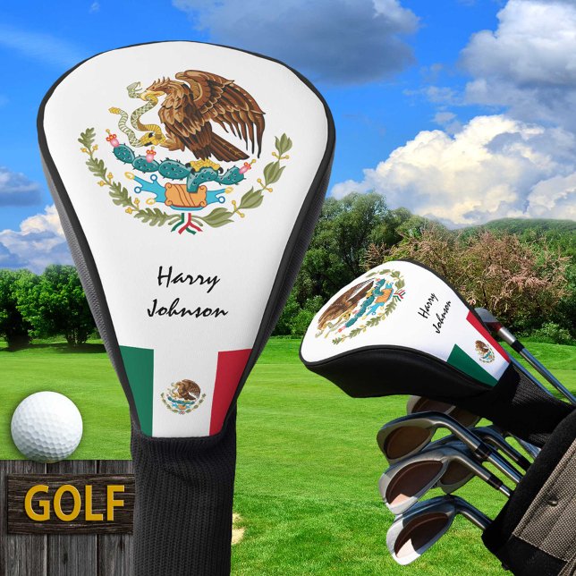 Mexican Flag & Monogrammed Golf Clubs Covers (Creator Uploaded)
