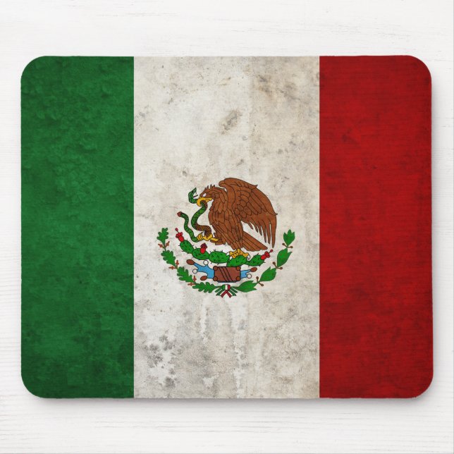 Mexican Flag Mouse Pad (Front)