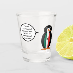 Mexican Flag Ms. Penguin Shot Glass