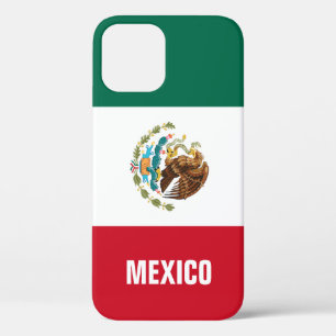 Mexican flag of Mexico personalised iPhone 12 Case