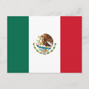 Mexican flag postcard