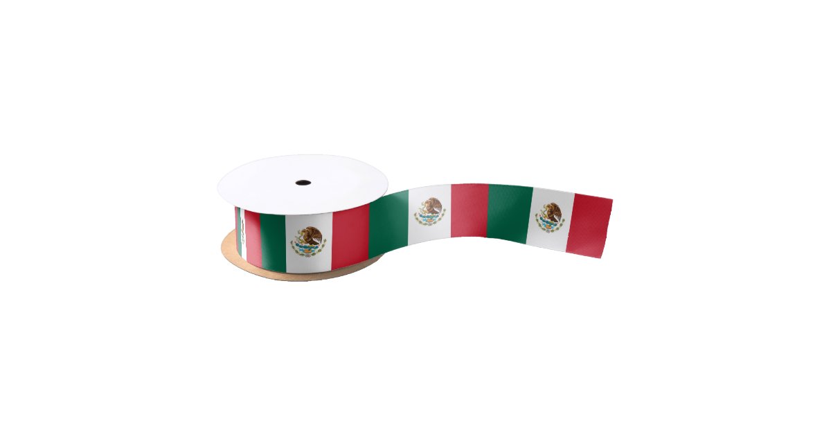 Mexican flag ribbon satin ribbon Zazzle