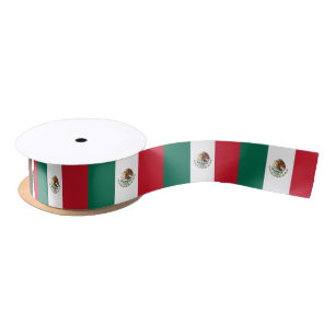 Mexican flag ribbon satin ribbon