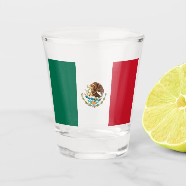 Mexican Flag Shot Glass (Front)