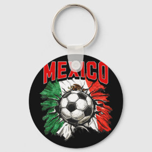 Mexican flag soccer mexico pride futbol family cup key ring