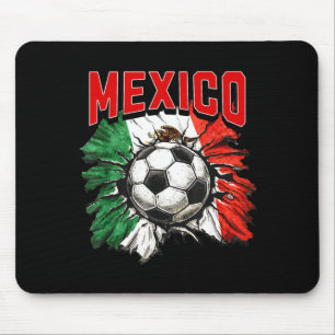 Mexican flag soccer mexico pride futbol family cup mouse pad