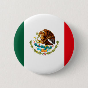 Mexican Flag T-shirts and Gifts 6 Cm Round Badge