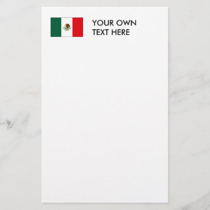 Mexican Flag T-shirts and Gifts Stationery
