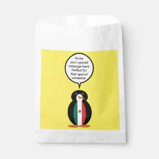 Mexican Flag Talking Ms. Penguin Favour Bag