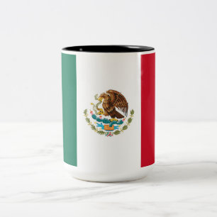 Mexican Flag Two-Tone Coffee Mug