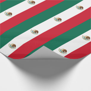 Mexican Flag Wrapping Paper