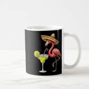 Mexican flamingo sombrero margarita cinco de mayo coffee mug