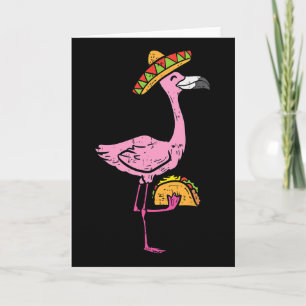 Mexican Flamingo Tacos Cute Cinco De Mayo Fiesta A Card