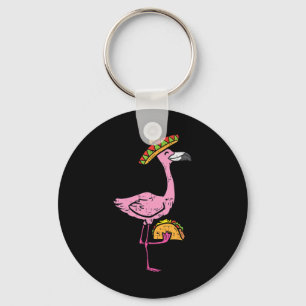 Mexican Flamingo Tacos Cute Cinco De Mayo Fiesta A Key Ring