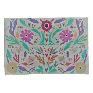 Mexican Floral Design  Pillowcase