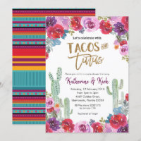 Mexican Floral Tacos and Tutus Couple Shower