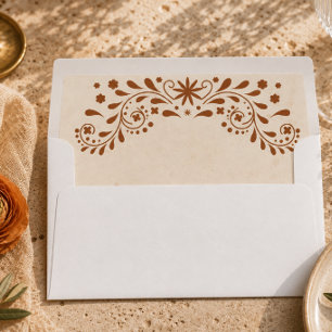 Mexican Floral Wedding Envelope