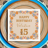 Mexican Floral Western Happy Birthday Editable Age